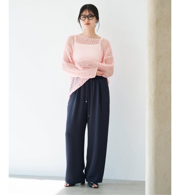 IENA「ウォッシャブルシルキーサテンイージーパンツ」|その他|