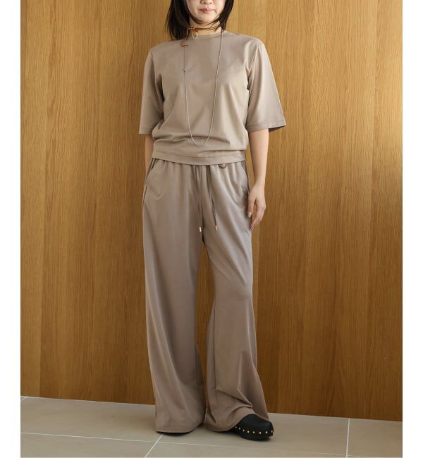 IENA LA BOUCLE「《追加2/洗濯機洗い可》IENA LA BOUCLE Cupra mix イージーパンツ」|その他|