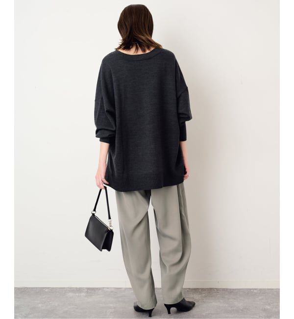 SLOBE IENA「《3サイズ展開/追加》ワンタックバレルスラックス」|スラックス|