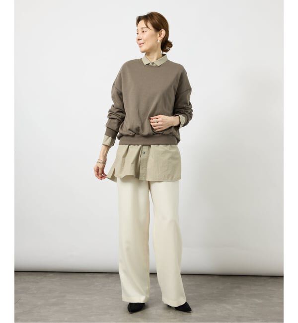 VERMEIL par iena「《予約》コンパクトミニ裏毛プルオーバー」|Tシャツ・カットソー|