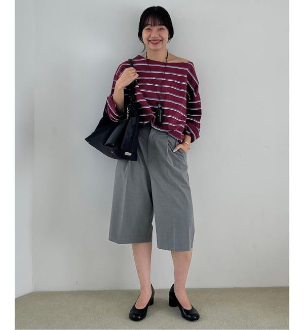 SLOBE IENA「マルチボーダーボートネックカットソー」|Tシャツ・カットソー|