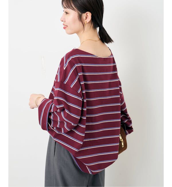 SLOBE IENA「マルチボーダーボートネックカットソー」|Tシャツ・カットソー|