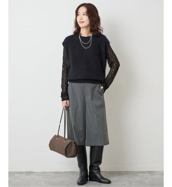 SLOBE IENA「レースロングスリーブカットソー」|Tシャツ・カットソー|
