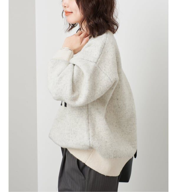 SLOBE IENA「《予約》ジャガードロゴニット」|ニット・セーター|