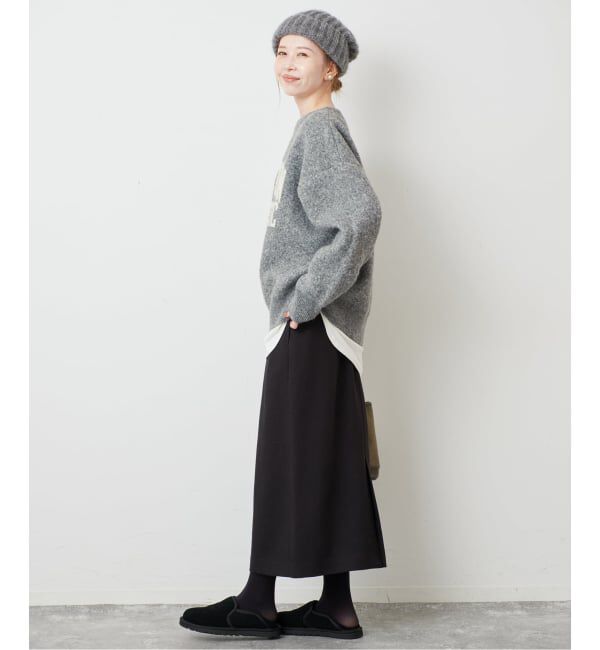 SLOBE IENA「《予約》ジャガードロゴニット」|ニット・セーター|