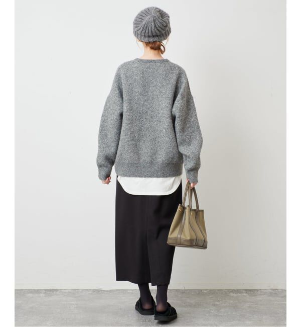 SLOBE IENA「《予約》ジャガードロゴニット」|ニット・セーター|