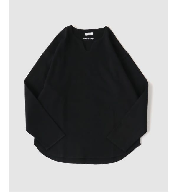 EDIFICE「スパン フライス  キーネック ロング Tシャツ」|Tシャツ・カットソー|