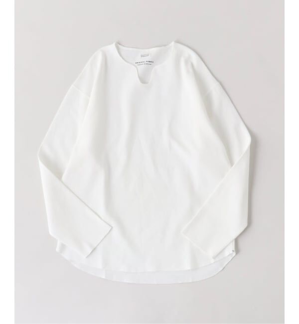 EDIFICE「スパン フライス  キーネック ロング Tシャツ」|Tシャツ・カットソー|
