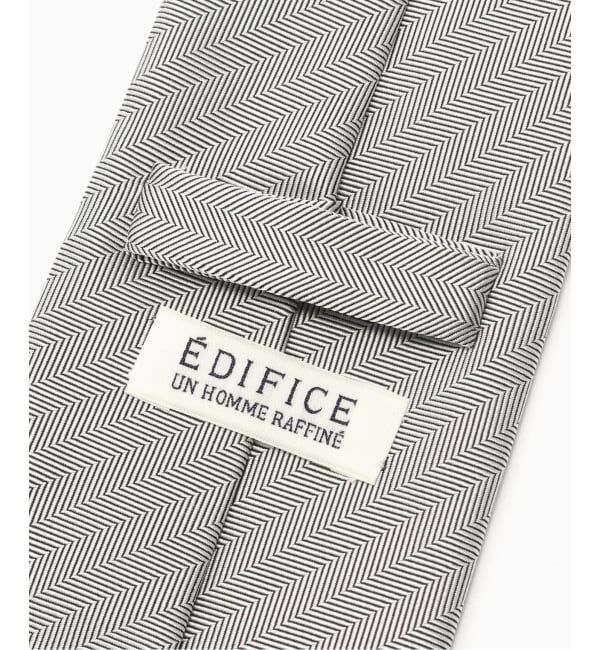 EDIFICE「AX-F ヘリンボーンシルバータイ」|ネクタイ・蝶ネクタイ|