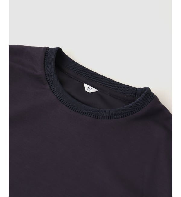 417 EDIFICE「ネックジャガード L/S Tシャツ」|Tシャツ・カットソー|