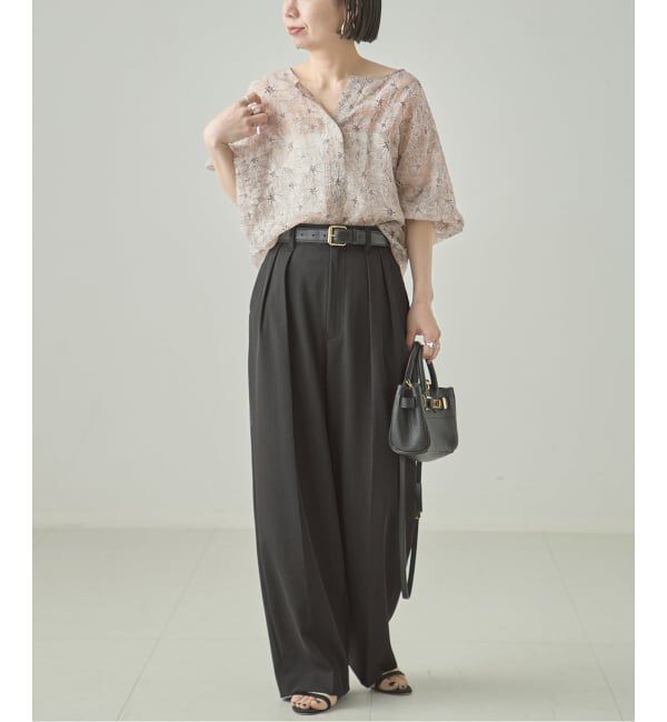journal standard L'essage「ヴィスポリギャバ パンツ」|スラックス|