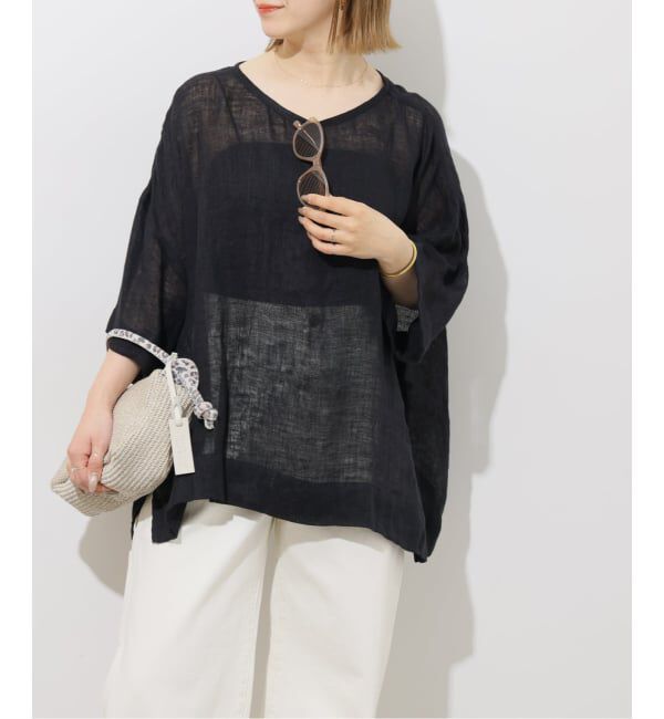 JOURNAL STANDARD relume「リネンガーゼハーフスリーブビッグプルオーバー」|シャツ・ブラウス|