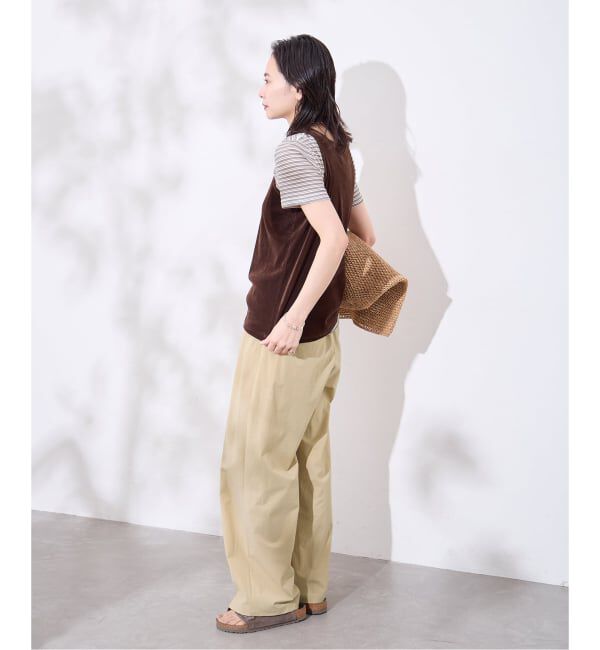 JOURNAL STANDARD「《追加4》【撥水/接触冷感/洗える/UVカット】リネンナイロンストレッチワイドパンツ」|その他|
