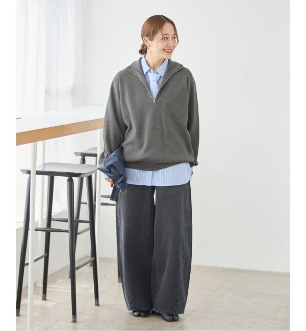 JOURNAL STANDARD「《WEB限定予約》ウォッシャブルTEXBRID ハーフZIP」|ニット・セーター|