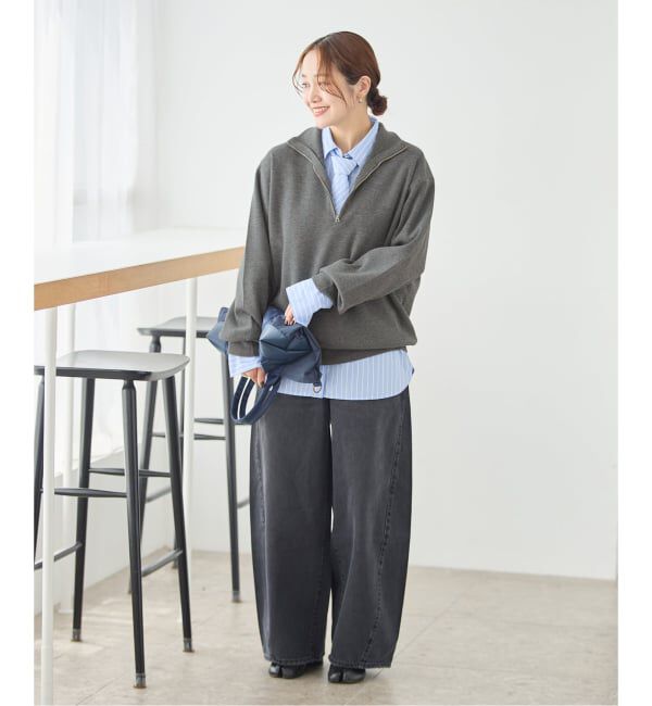 JOURNAL STANDARD「《WEB限定予約》ウォッシャブルTEXBRID ハーフZIP」|ニット・セーター|