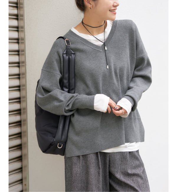 JOURNAL STANDARD「《新色あり/WEB限定追加予約》ウォッシャブルTEXBRID Vプルオーバー」|ニット・セーター|