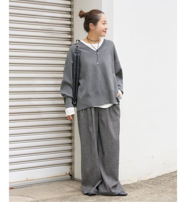 JOURNAL STANDARD「《新色あり/WEB限定追加予約》ウォッシャブルTEXBRID Vプルオーバー」|ニット・セーター|