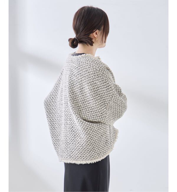 journal standard L'essage「《追加》GIOLICA ツイード D/Sジャケット」|ノーカラージャケット|