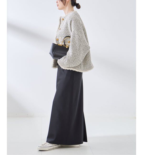 journal standard L'essage「《追加》GIOLICA ツイード D/Sジャケット」|ノーカラージャケット|