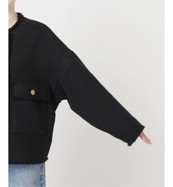 journal standard L'essage「《追加》GIOLICA ツイード D/Sジャケット」|ノーカラージャケット|