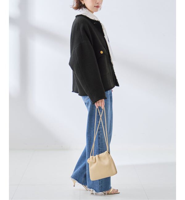 journal standard L'essage「GIOLICA ツイード D/Sジャケット」|ノーカラージャケット|