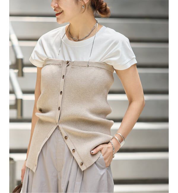 JOURNAL STANDARD「ウォッシャブルコットンシルクミックス ビスチェ」|その他|