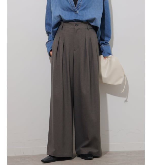 JOURNAL STANDARD relume「《予約》ウォッシャブルサージストレッチタックパンツ」|その他|