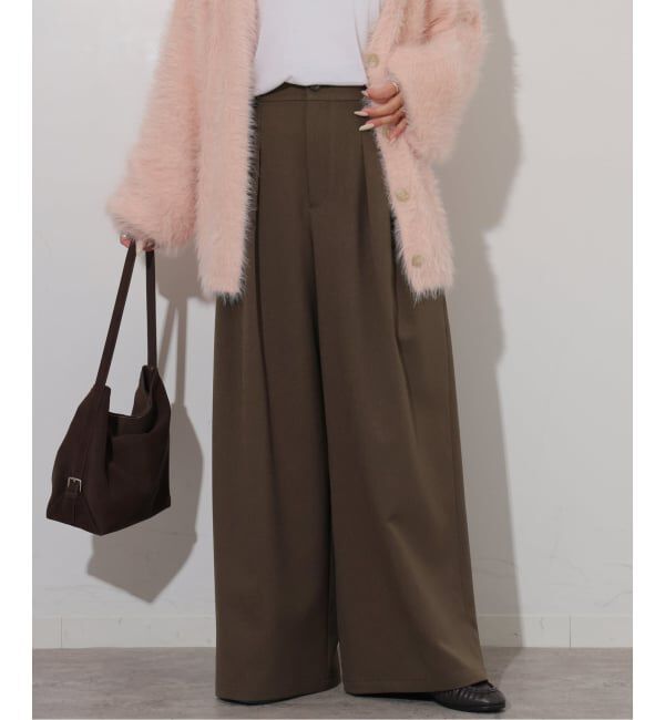 JOURNAL STANDARD relume「《予約》ウォッシャブルサージストレッチタックパンツ」|その他|