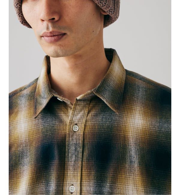 JOURNAL STANDARD「《予約》オンブレ フランネル チェック レギュラー シャツ 1」|シャツ・ブラウス|