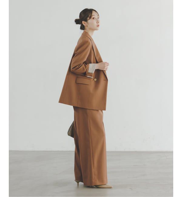 NOBLE「《追加・WEB限定カラーあり》エステルツイルストレッチスラックスパンツ」|スラックス|