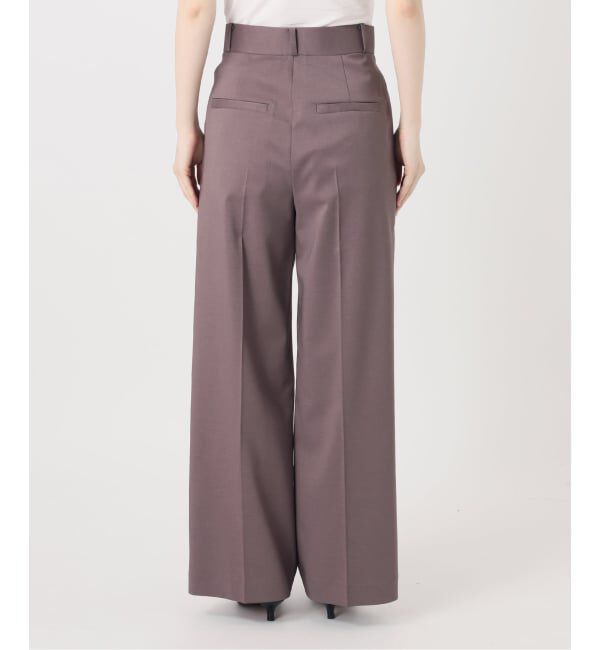NOBLE「《追加・WEB限定カラーあり》エステルツイルストレッチスラックスパンツ」|スラックス|