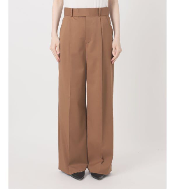 NOBLE「《追加・WEB限定カラーあり》エステルツイルストレッチスラックスパンツ」|スラックス|