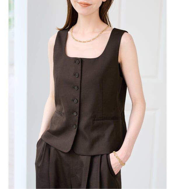 U by SPICK&SPAN「ツイルストレッチベスト」|その他|