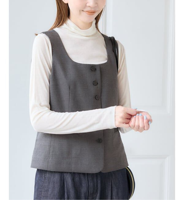 U by SPICK&SPAN「ツイルストレッチベスト」|その他|