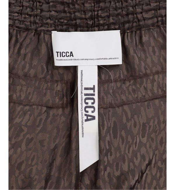 Spick and Span「《追加》TICCA / ティッカ  レオパードジャガードパンツ」|その他|