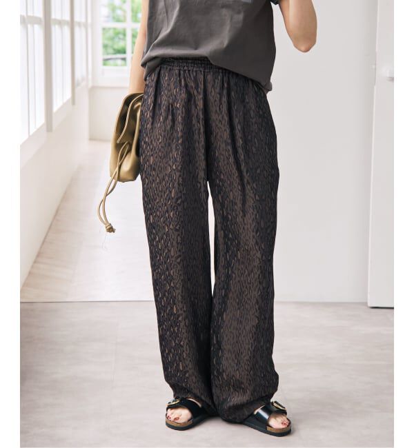Spick and Span「《追加》TICCA / ティッカ  レオパードジャガードパンツ」|その他|
