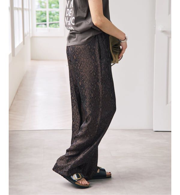 Spick and Span「《追加》TICCA / ティッカ  レオパードジャガードパンツ」|その他|