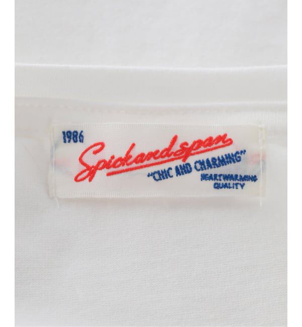 Spick and Span「フロッキープリントロゴTEE」|Tシャツ・カットソー|