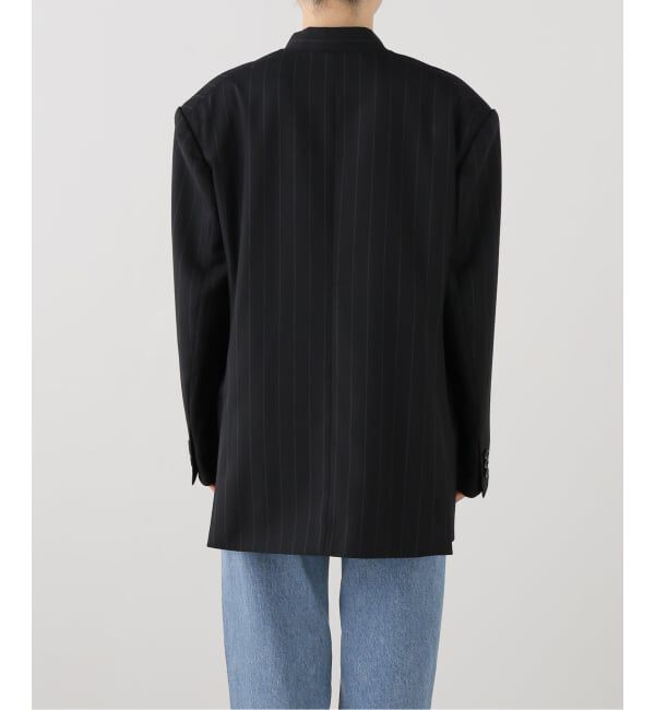 NOBLE「UJOH/ウジョー W Belt 2BS JKT」|ノーカラージャケット|