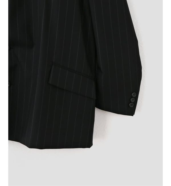 NOBLE「UJOH/ウジョー W Belt 2BS JKT」|ノーカラージャケット|