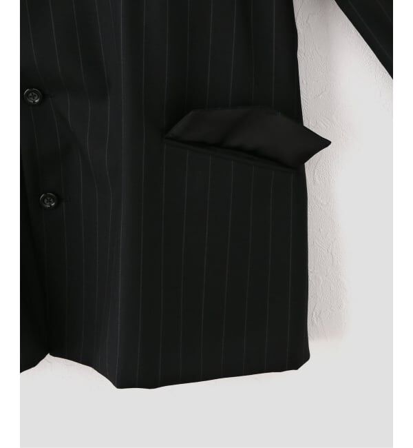 NOBLE「UJOH/ウジョー W Belt 2BS JKT」|ノーカラージャケット|