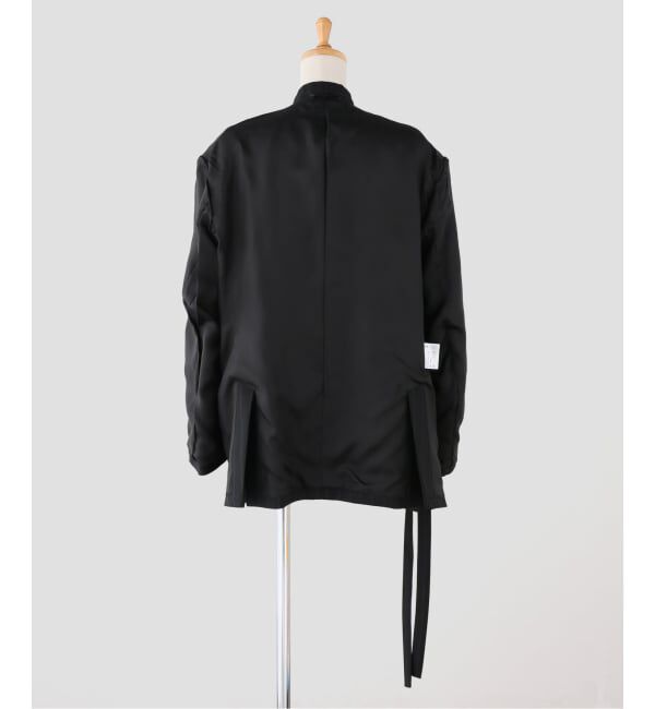 NOBLE「UJOH/ウジョー W Belt 2BS JKT」|ノーカラージャケット|