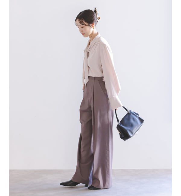 NOBLE「《WEB＆一部店舗限定追加予約》ロイヤルサテンボウタイブラウス2」|シャツ・ブラウス|