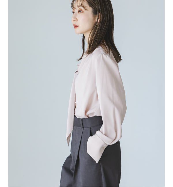 NOBLE「《WEB＆一部店舗限定追加予約》ロイヤルサテンボウタイブラウス2」|シャツ・ブラウス|