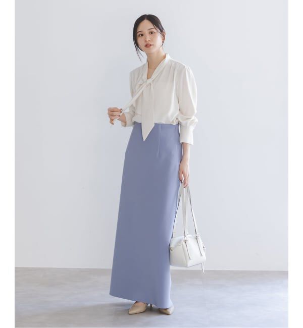 NOBLE「《WEB＆一部店舗限定追加予約》ロイヤルサテンボウタイブラウス2」|シャツ・ブラウス|