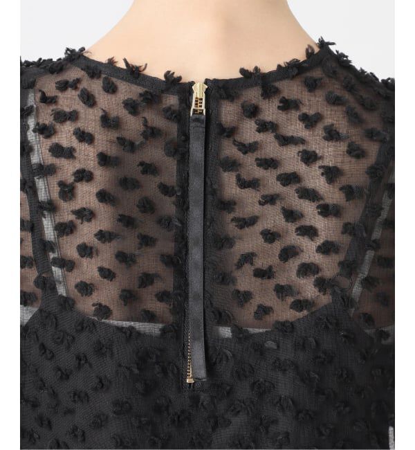  「【洗える】カットジャガードワンピース」|ワンピース|