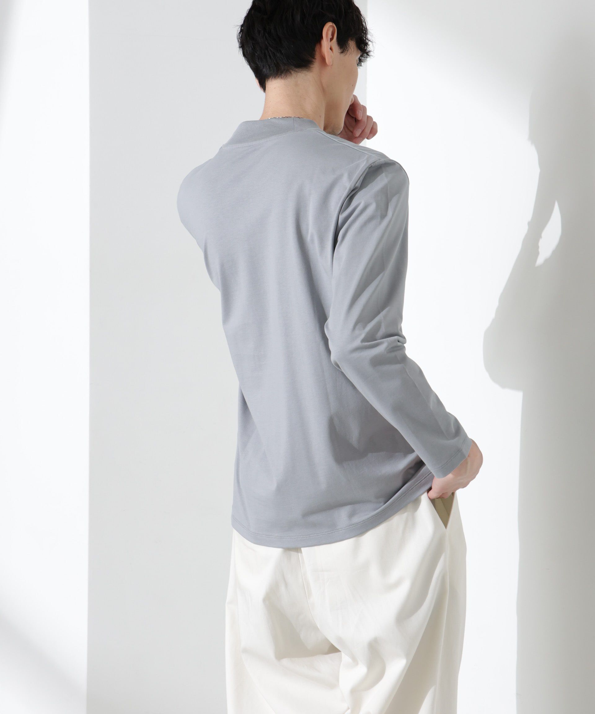 NANO universe「ジャケT(R) クルーネック 長袖」|Tシャツ・カットソー|