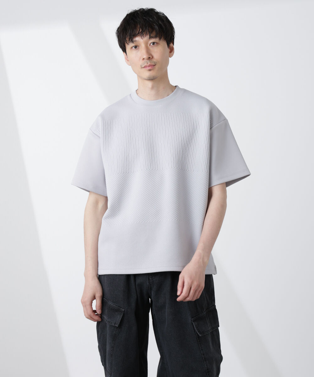 nano･universe「オリジナルフクレジャガードTシャツ」|Tシャツ・カットソー|L.グレー1