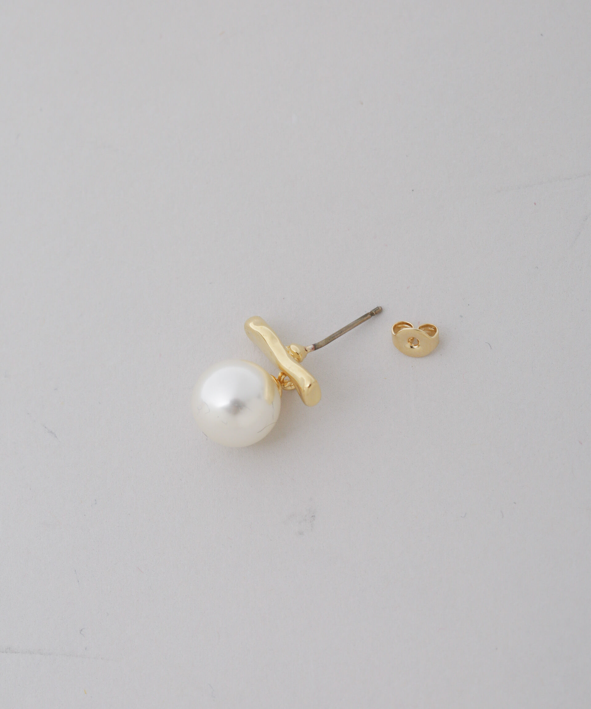 nano･universe「バー&イミテーションパールピアス」|ピアス|