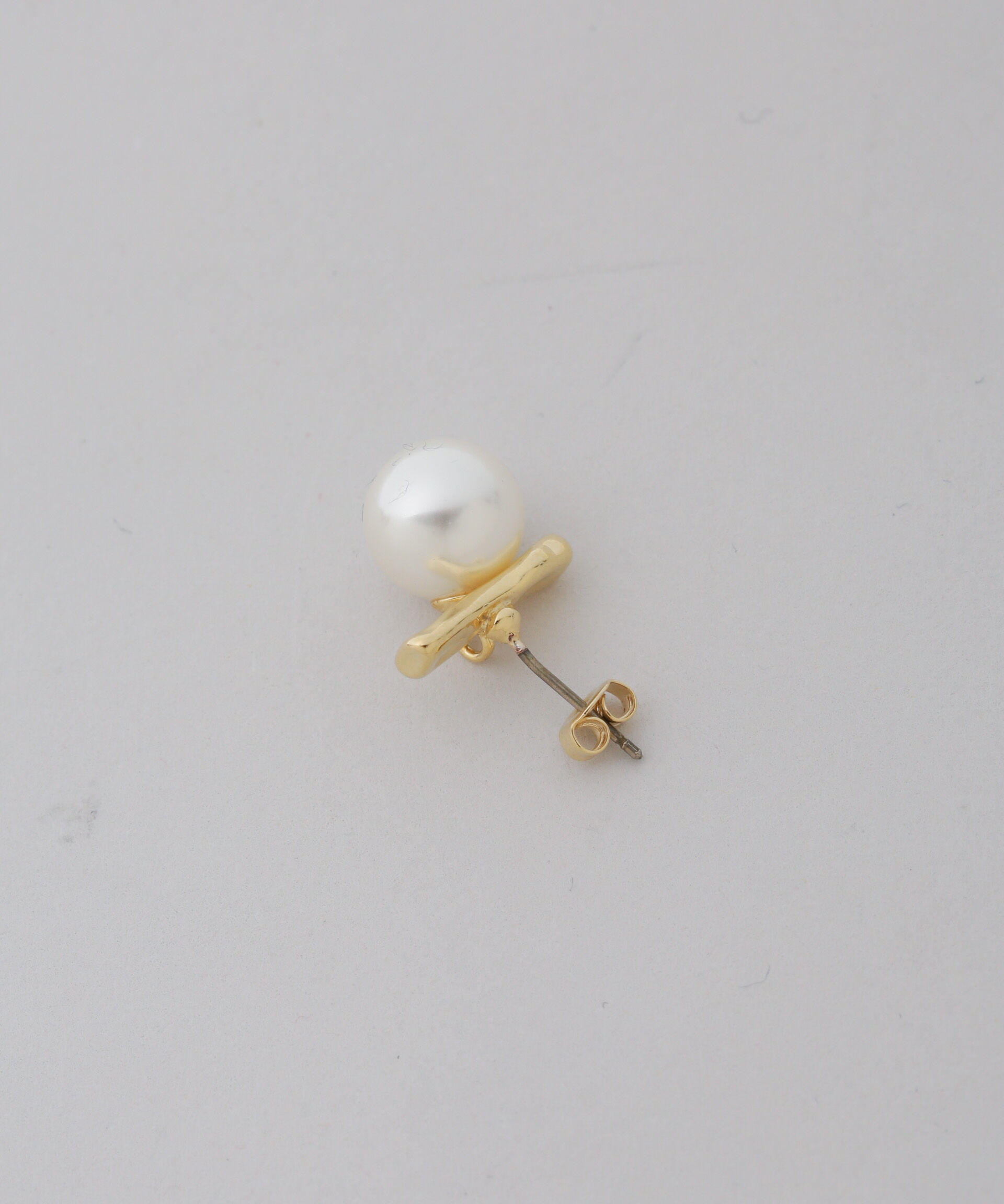 nano･universe「バー&イミテーションパールピアス」|ピアス|
